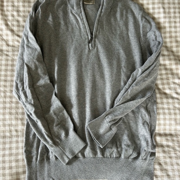 L.L. Bean Women’s Zip Up Gray Sweater - Picture 1 of 4